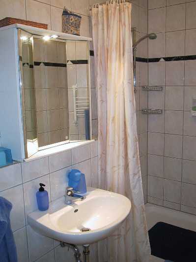 Own bathroom with big shower